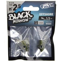 Fiiish Black Minnow 105 Tetes N°2.5 Off Shore Kaki 16g