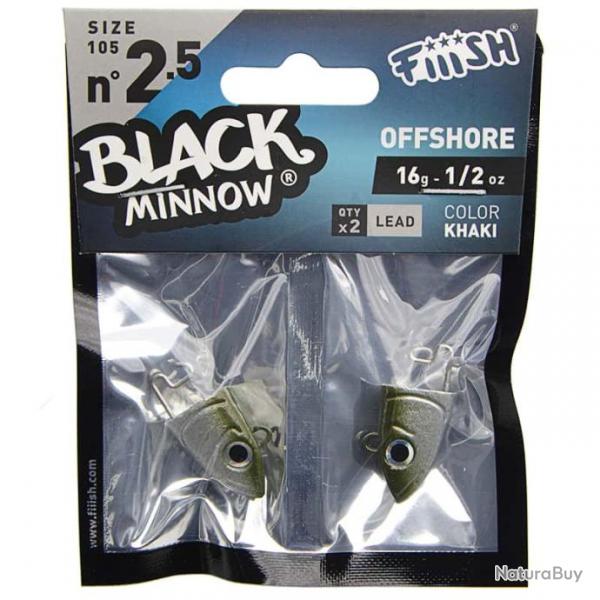 Fiiish Black Minnow 105 Tetes N2.5 Off Shore Kaki 16g