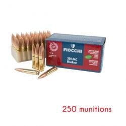 250 munitions FIOCCHI 300 AAC BLACKOUT 147 grains FMC 