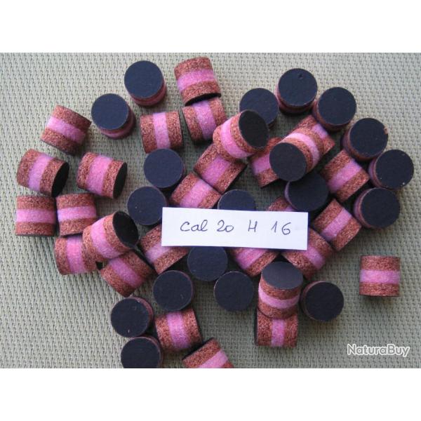 Bourres  2  liges  et  1  feutre  rose  central  calibre  20  1re  qualit  hauteur  16 mm