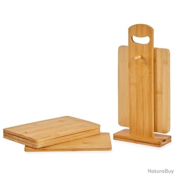 Planche de cuisine bois 21 x 14 x 0,8 cm - 6 Pices