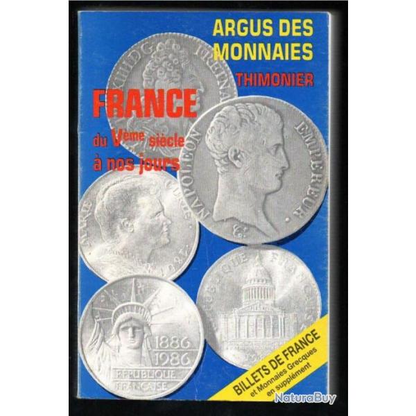 argus des monnaies thimonier france du Veme sicle  nos jours (1988)