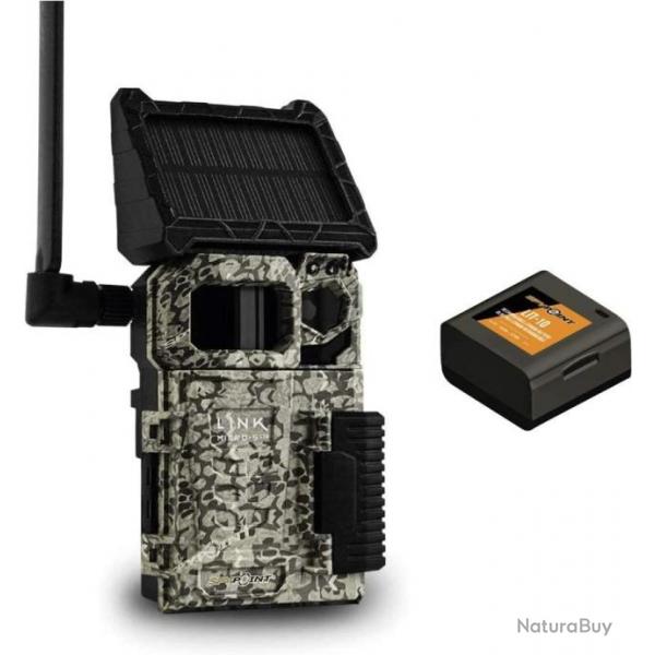 Camra De Surveillance 4G Spypoint Link Micro S Avec Panneau Solaire Camra de Chasse