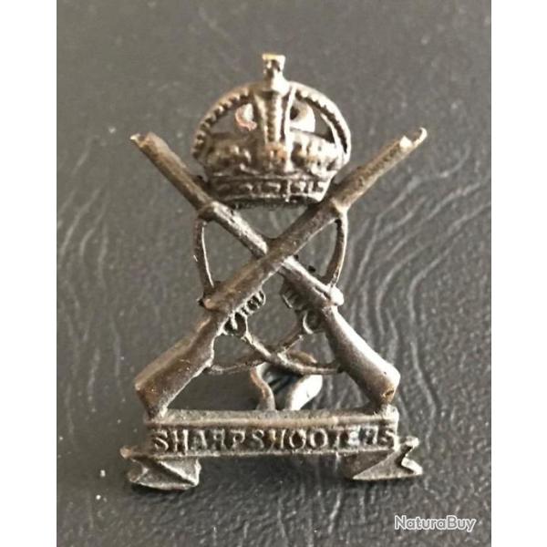 UK Badge Cap - SHARPSHOOTER (Tireur d'lite) - WWI - Insigne de beret/bonnet
