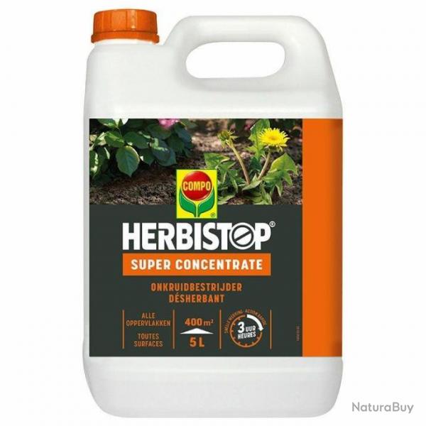 Herbistop Super Dsherbant 5 Litres Toutes Surfaces Sans Glyphosate