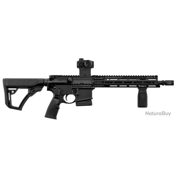 Pack Daniel Defense DDM4V7-S Black 11.5'' cal.5.56 + Red dot Primary Arms 2 MOA + Montage point roug