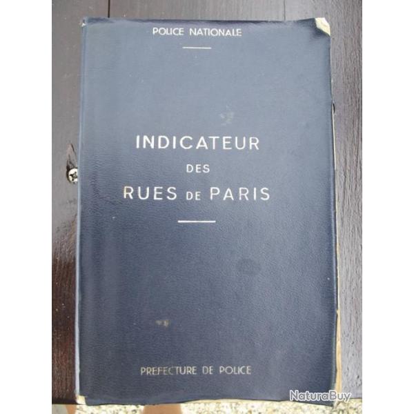 BRADE COLLECTION !!! Ancien indicateur des rues de Paris de la Police Nationale d'avril 1980