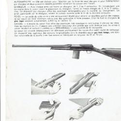 notice fusil BERNARDELLI A CHARGEUR (envoi par mail) - VENDU PAR JEPERCUTE (m1814)