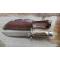 petites annonces chasse pêche : Couteau de chasse K Sabatier pour Manufrance;1939; manche bois de cerf. SUPERBE.