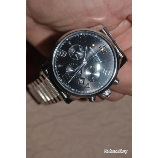 Montre Montblanc Meisterstuck chronographe montre bracelet de luxe mouvement automatique.