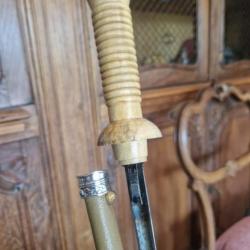 Canne épée, lame 18ème siècle.