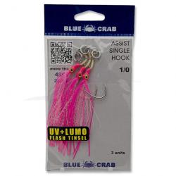 Blue Crab Assist Hook Rose 1/0 Single