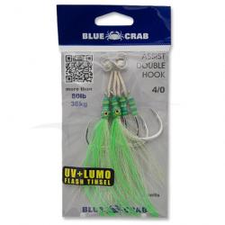 Blue Crab Assist Hook Vert 4/0 Double