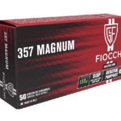 FIOCCHI 357 MAGNUM SJSP/158 Gr x 50 cartouches