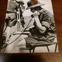 Collection WW 2 carte postale soldat allemand en Afrique tenue desert