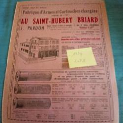 Livrets publicit&eacute;s anciennes armurerie Pardon 1954/1954/1955