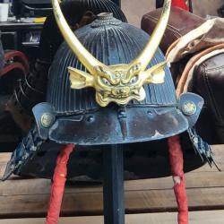Kabuto complet Yoroi 62 Ken période EDO avec maedate Shigami-oni