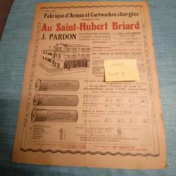 Livrets publicités anciennes armurerie Pardon 1952/1953/1953