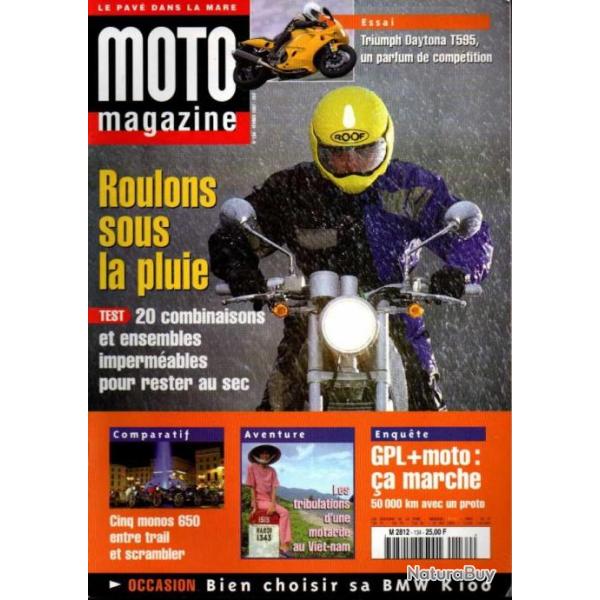 moto magazine lot de 7 revues 1994, 1996, 1995, test plaquettes, combinaisons, course poursuite