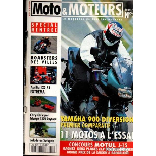 moto et moteurs lot de 3 revues 1994-le 3 premiers numros