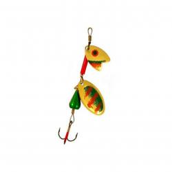 Cuiller Tournante Mepps Tandem Truite Or Vert Orange 10g 2 Or Vert Orange