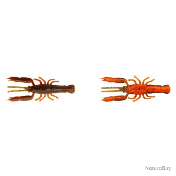 3D Crayfish rattling 6.7cm 2.9gr 8pcs Savage gear brown orange