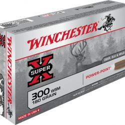 Munitions WINCHESTER 300 WSM 11.66g 180grains Power-Point