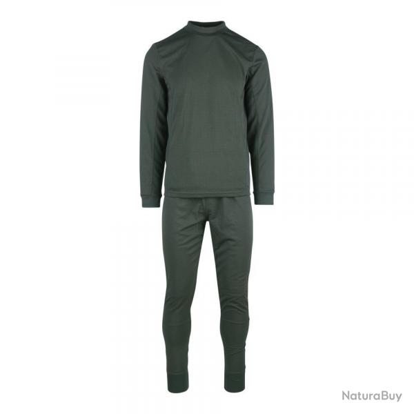 Set thermique tee shirt & pantalon (Couleur Vert, Taille 2XS-XS)