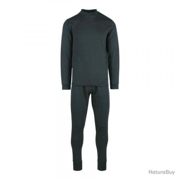 Set thermique tee shirt & pantalon (Couleur Noir, Taille 2XS-XS)