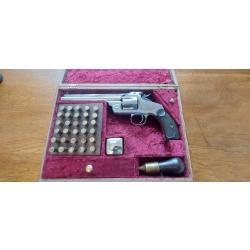 SMITH & WESSON N°3  AUTHENTIQUE ET RARE mod TARGET cal 38-44 ET SON COFFRET DE TIR.