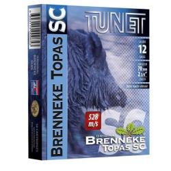 TUNET Cartouches de chasse Brenneke topas SC - par boite de 10  12  / 70  20g
