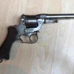 rare et beau revolver PERRIN de collection modèle 1859 à cadre ouvert 1er type