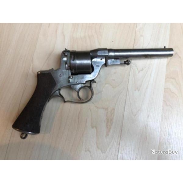 rare et beau revolver PERRIN de collection modle 1859  cadre ouvert 1er type