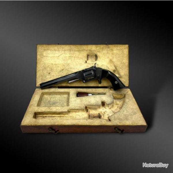Coffret ncessaire contenant un REVOLVER Smith & Wesson Second Modle - Etats-Unis - 1868