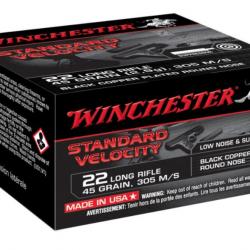 Boite de 235 cartouches Winchester standard velocity Cal.22 lr 45gr