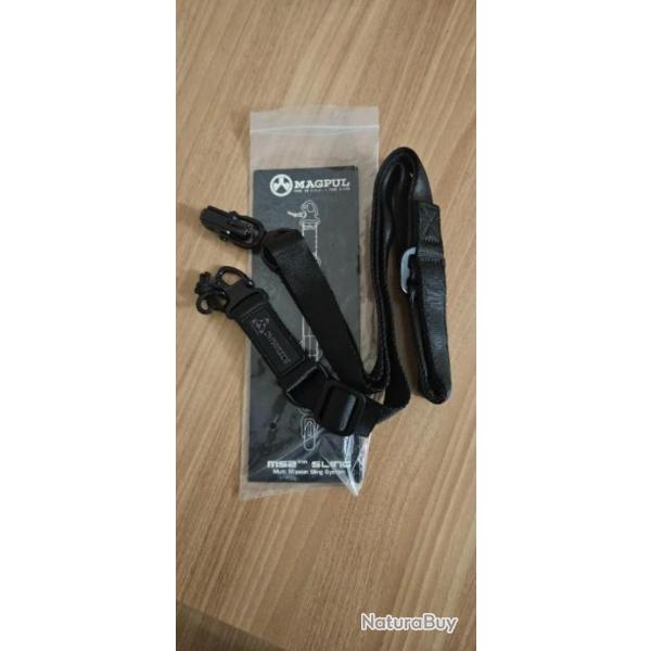 Bretelle/Sangle Magpul ms2 noir neuve Poids 190gLargeur 2.5 cmLongueur 130 cm environ