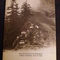 collection carte postale WW combat d infanterie dans les alpes