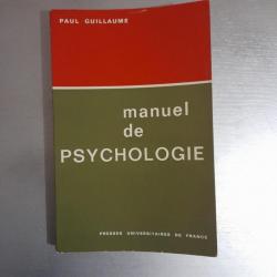 Manuel de psychologie - Paul Guillaume