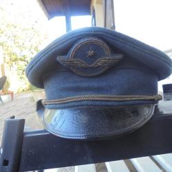 casquette de pilote avion des années 50