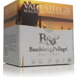 Cartouche B & P Valle Steel Magnum / Cal. 20 - 28 g-Acier N°3