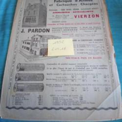 Lot de 3 livrets publicit&eacute;s anciennes armurerie Pardon 1952/1952/1953