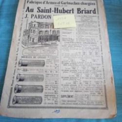 Lot de 3 livrets publicit&eacute;s anciennes armurerie Pardon 1937/1950/1952