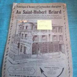 Lot de 3 livrets documents publicitaires anciens armurerie Pardon 1933/1937/1950