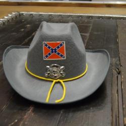 Chapeau sudiste confédéré pour costume / déguisement. Déco western farwest country cowboy