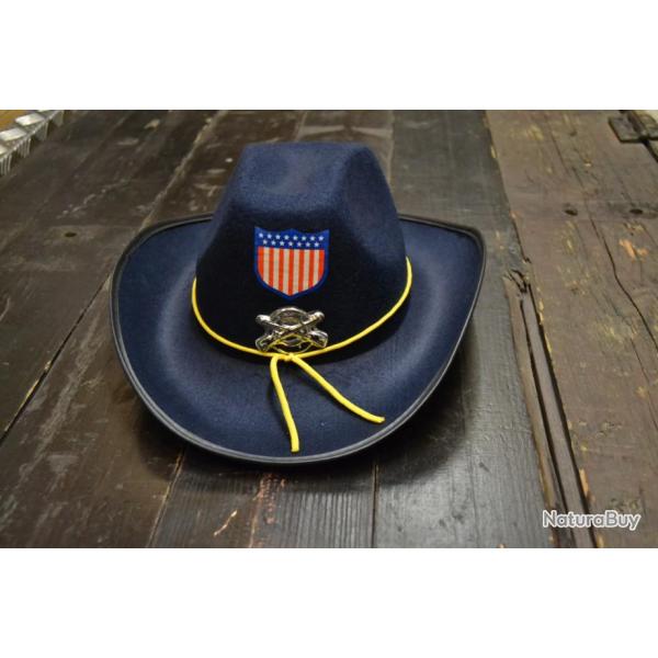 Chapeau Nordiste Union pour costume / dguisement. Dco western farwest country cowboy