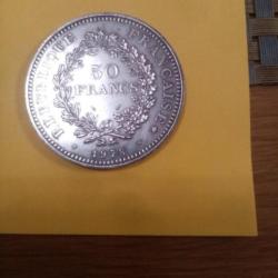 Pièce 50 francs en argent Hercule 1978 en TTBE