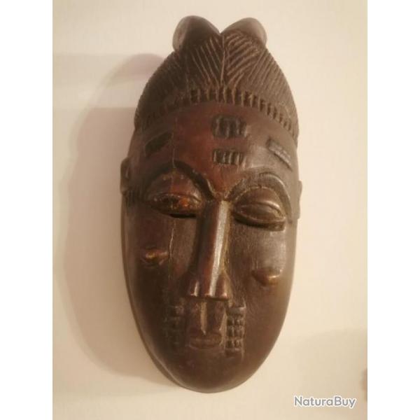 Masque - Bois trs dur - M'Blo 30 cm - Baoul - Cte d'Ivoire