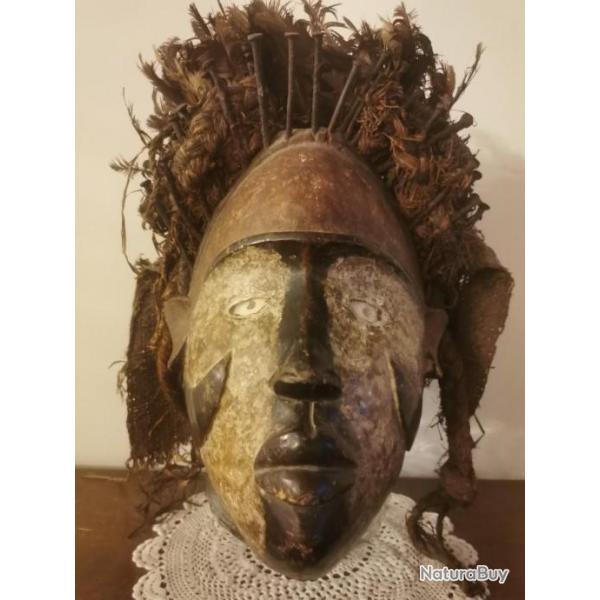 Mask (1) - Wood - masque - Bakongo - Congo DRC