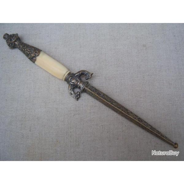 Dague dcor No Renaissance XIX me Dolch dagger avec  fourreau poignard  x