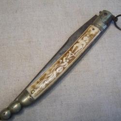 Grand Couteau Pliant Châtellerault long total 35,5 cm  19eme  x